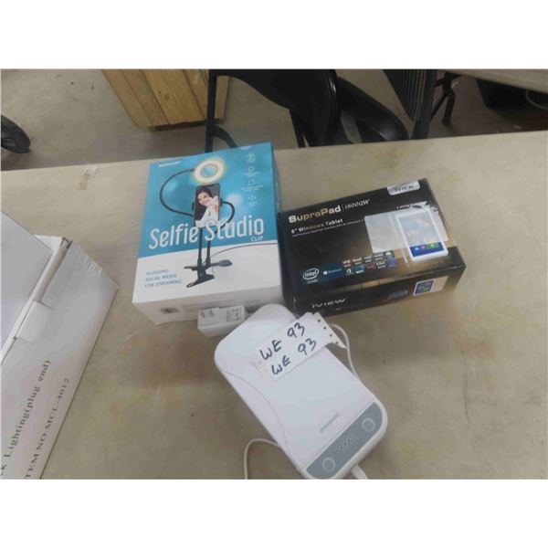 SupraPad 8" Window Tablet, Selfie Studio Clip, Sylvania Sterile