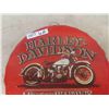 Image 3 : Harley Davidson Modern Metal Embossed Sign 10" Diameter