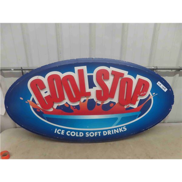 Cool Stop Drink Sign - Fiberboard 25" x 48" 