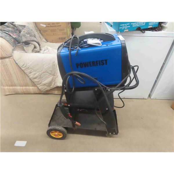 New Power Fist Min Mig 180 E Welder on Cart 