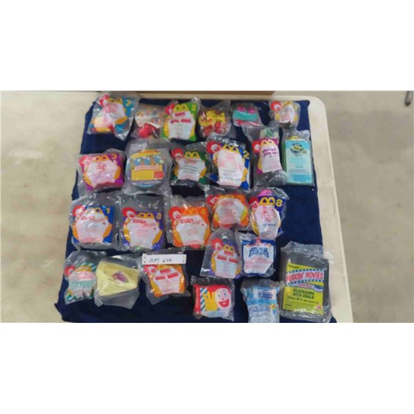 25 McDonalds Happy Meal Toys Sealed in Package ; Fraggle Rock, Marvel, 