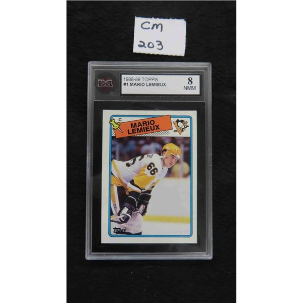 Graded 1988/89 Mario Lemieux Pittsburgh Penguins