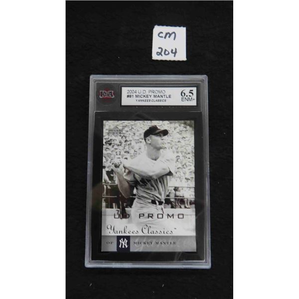 Graded Mickey Mantle Yankees Classics