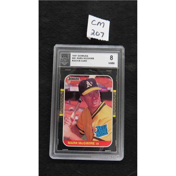Graded Mark McGuire Rookie Card