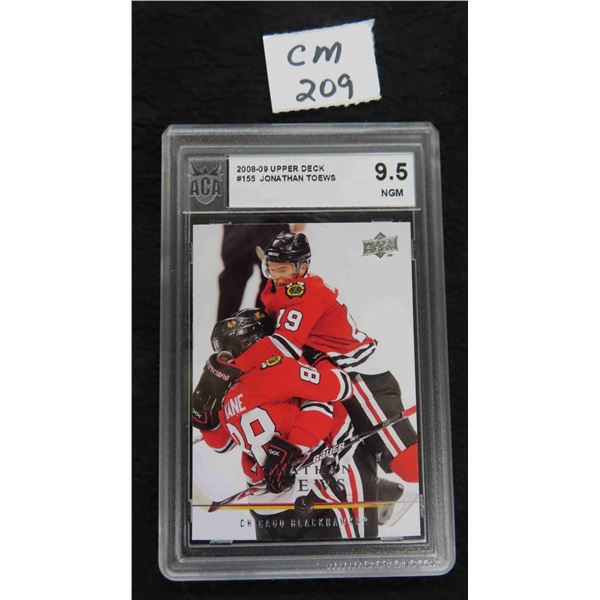 Graded Jonathan Toews Chicago Blackhawks 2nd Year Card