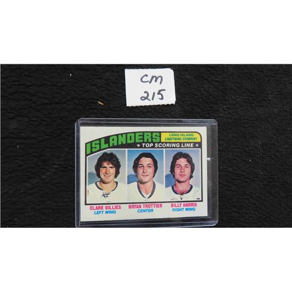 1976/77 New York Islanders Top Scoring Line Card