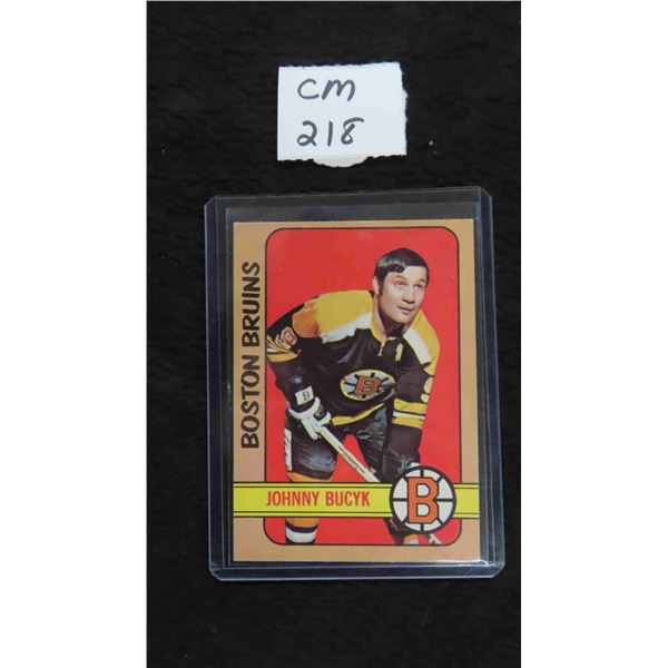 1972/73 Johnny Bucyk Boston Bruins Card