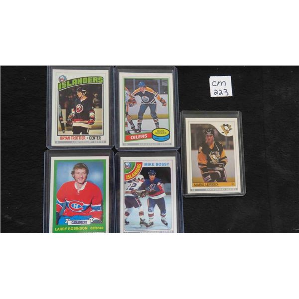 5 Assorted Hockey Cards