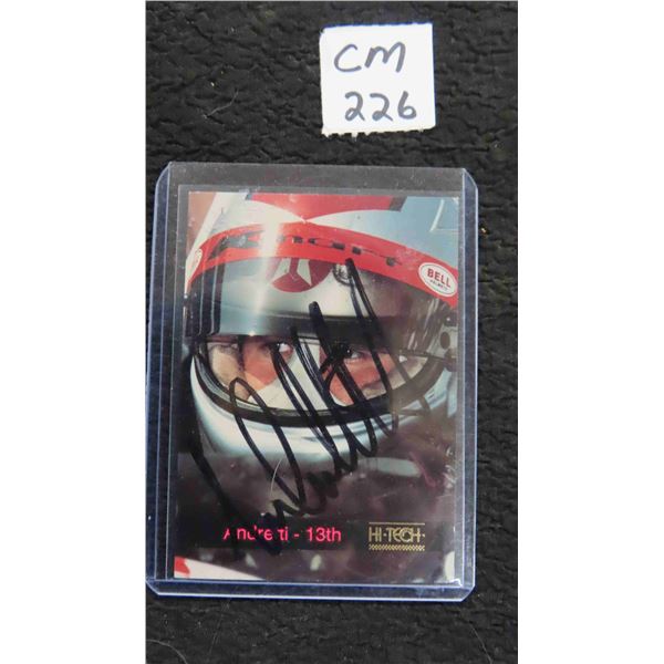 Autographed Michael Andretti Indy Car Card 
