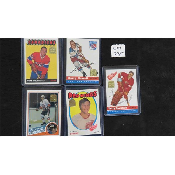 5 Assorted Hockey Cards
