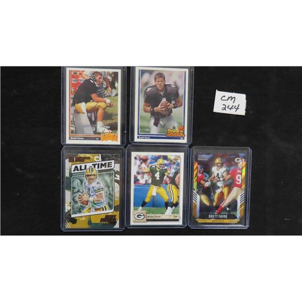 5 Brett Favre Cards