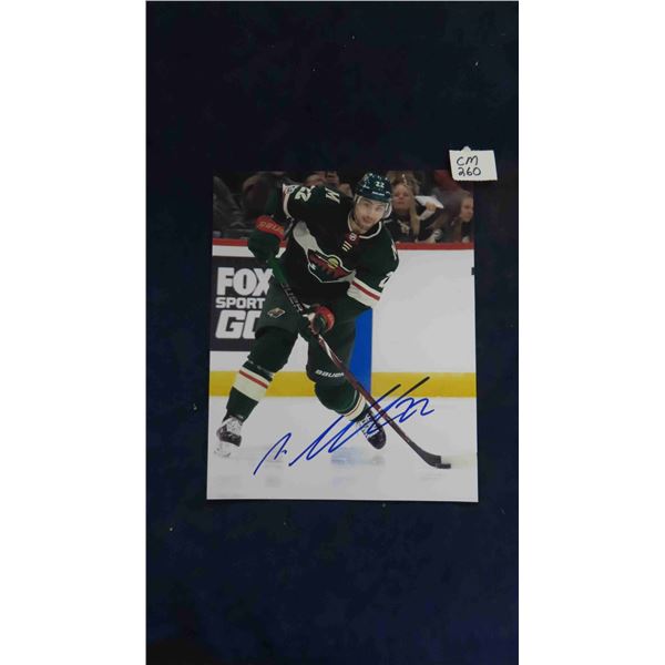 Signed Nino Niederreiter Minnesota Wild 8" x 10" 
