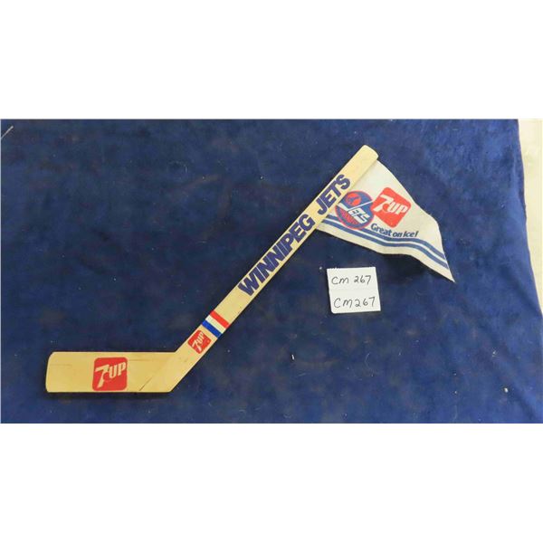 Vintage Winnipeg Jets Mini Stick