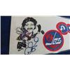 Image 4 : Signed Doug Smail Winnipeg Jets Mini Pennant 