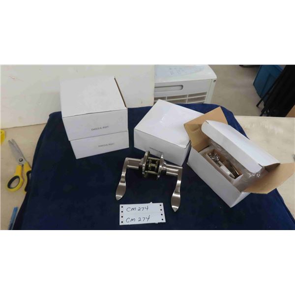 4 Stainless Steel Right Handed Door Handles