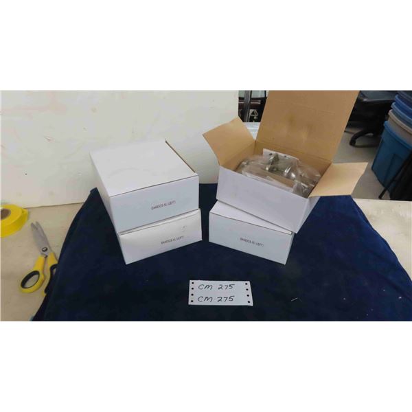 4 Stainless Steel Left Handed Door Handles