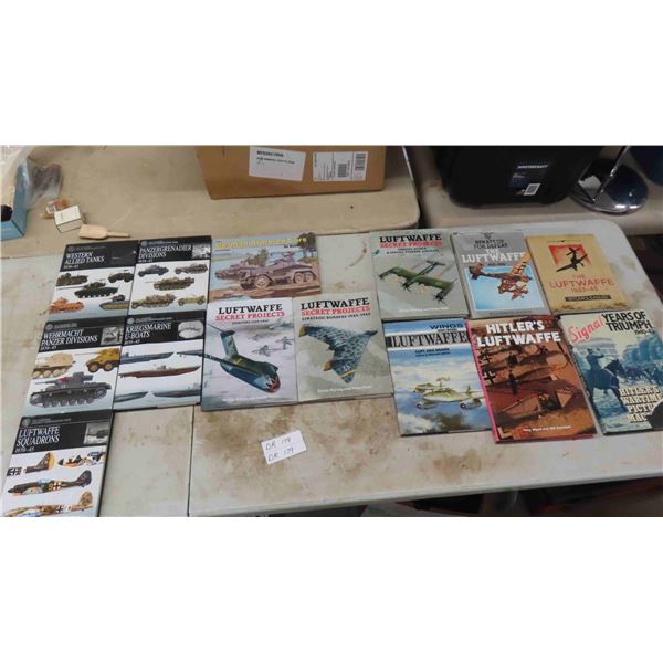14 Hardcover Books ; Tanks, U-Boats, Squadrons, German Armored Cars, Secret 