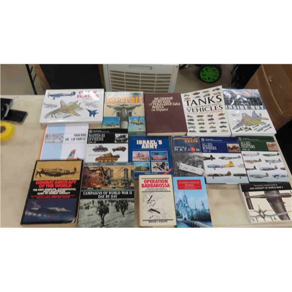 16 Books - War Topics ; Combat Aircraft, Classic Fighters, Soviet Aircraft, Allied 