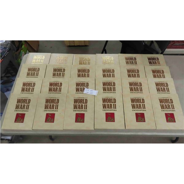 24 Hardcover Books - World War II Encyclopedia