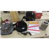 Image 1 : 2 Backpacks, Practice Camera, Newfoundland/ Labrador Provincial Flag