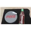 Image 1 : Coca-Cola Thermometer Metal - not too old 5" x 16" & Coca-Cola Trai 11" Wide