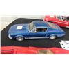 Image 3 : 5 Die Cast Cars - 1:24 Scale ; 67 Ford Mustang, Ferrian, 67 Corvette, Mach 1 Mustang