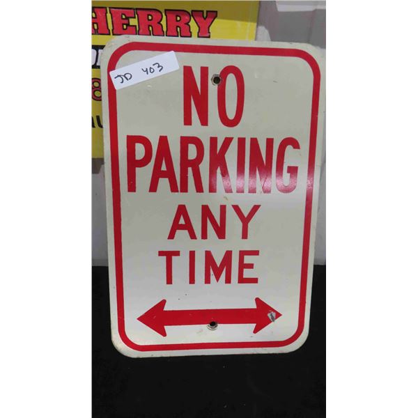 No Parking Metal Sign 12" x 18"
