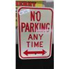 Image 1 : No Parking Metal Sign 12" x 18"