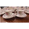 Image 3 : Royal Albert Pettit Point China 34 pcs ; 16 Tea Cups + Saucers, Cream + Sugar
