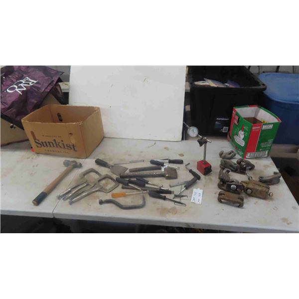 Welders Vice Grips, Ball Pin Hammer, Chisels, Pullers,  plus more