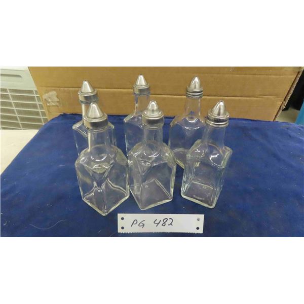 6  Vinegar Table Bottles Restaurant Ware