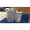 Image 3 : Retro 4 pc All Metal Kitchen Canisters