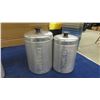 Image 4 : Retro 4 pc All Metal Kitchen Canisters