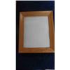 Image 2 : Pair of Honey Oak Picture Frames with Glass 8" x 10" 