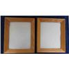 Image 4 : Pair of Honey Oak Picture Frames with Glass 8" x 10" 