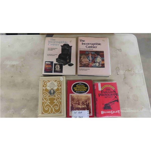 5 Books ; Incorruptible Cashier 1+2 , Fabulous Phonographs, plus more