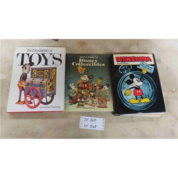 3 Vintage Disney + Mickey Mouse Books