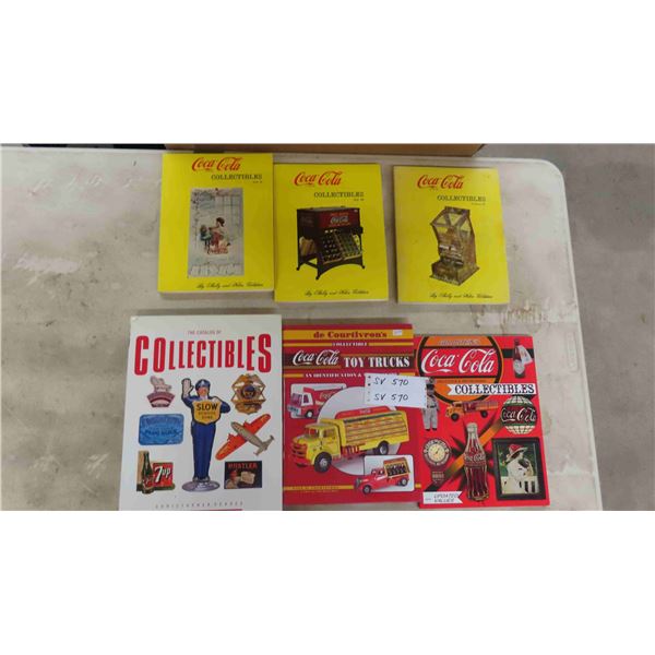 6 Collectible Books ; CocaCola Volume 2,3,4 + CocaCola Toy Trucks