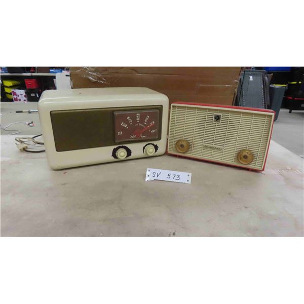 2 Vintage Radios ; Electrohome + Unknown Make