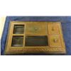 Image 6 : Victorian Desk Top Organizer - Brass + Wood 9.5" x 15.5"