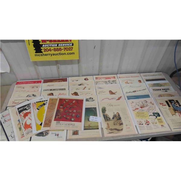 43 Life Advertisements Covering Years 1918, 1920s- 40s 
