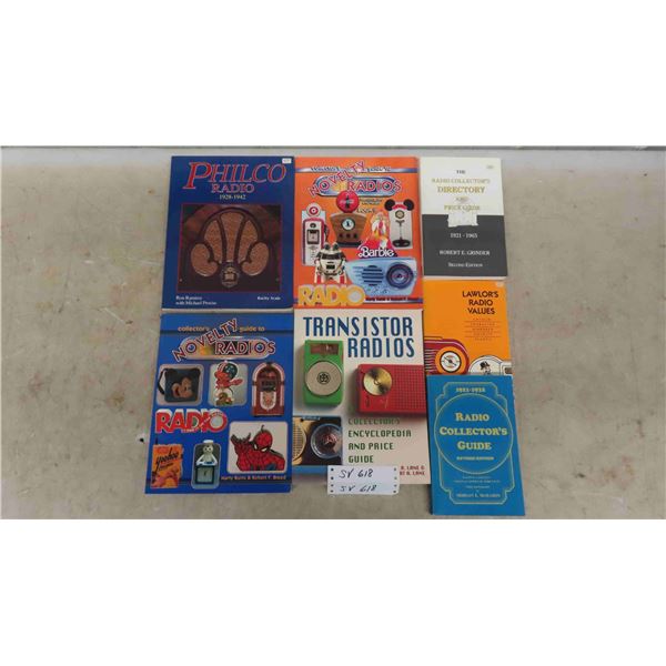 7 Books; Vintage Radios, Novelty Radios, Philco, Transistor, plus more