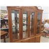 Image 4 : Oak China Cabinet - 2 pc 15" x 60" x 77" 