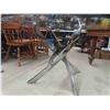 Image 3 : Chrome Base Glass Top Table 29" x 51"