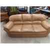 Image 1 : Leather/ Leather Style Couch 74" Wide
