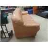 Image 4 : Leather/ Leather Style Couch 74" Wide