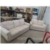 Image 1 : Couch 82" Wide with Matching Love Seat  approx. 55" Wide