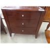 Image 2 : 2 Night / End Table - 3 Drawer + with Electrical Outlet 18" x 29" x 30" 