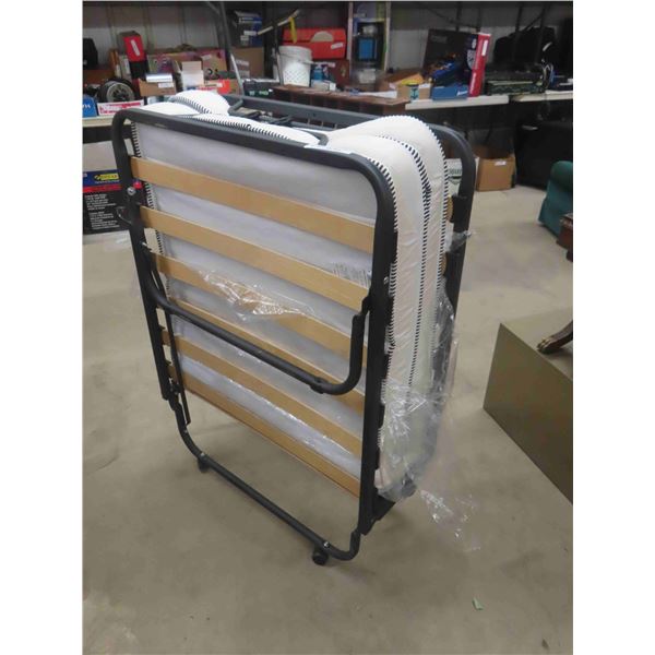 Roll Away Cot with Mattress - Never Slept On