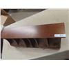 Image 3 : Desk Top Organizer - Wood 10" x 29.5" x up to 8" 